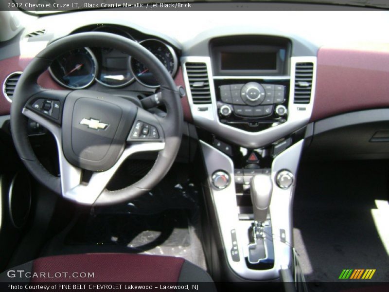 Black Granite Metallic / Jet Black/Brick 2012 Chevrolet Cruze LT