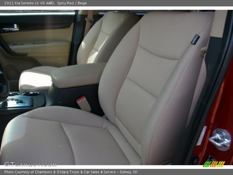 Spicy Red / Beige 2011 Kia Sorento LX V6 AWD