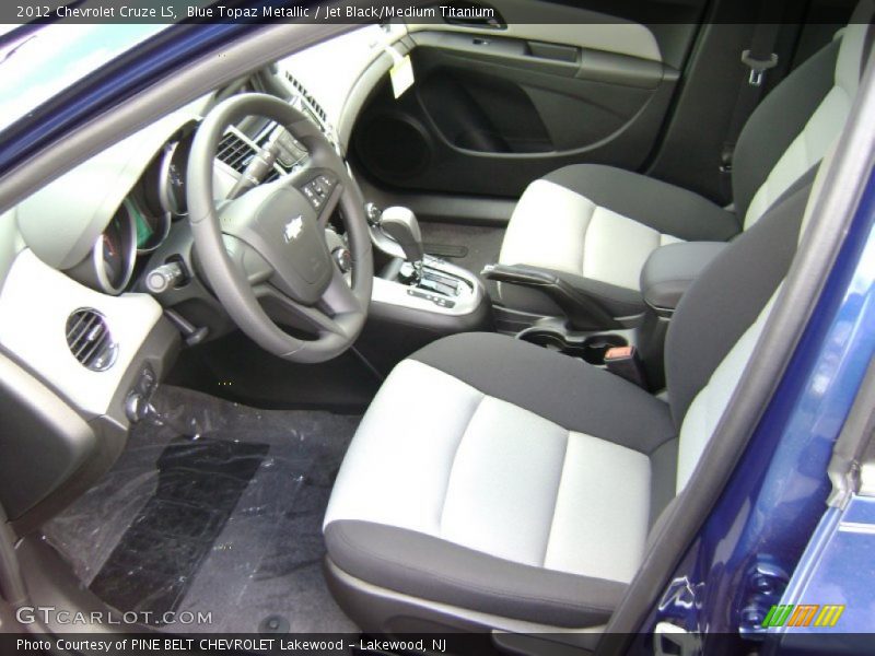 Blue Topaz Metallic / Jet Black/Medium Titanium 2012 Chevrolet Cruze LS