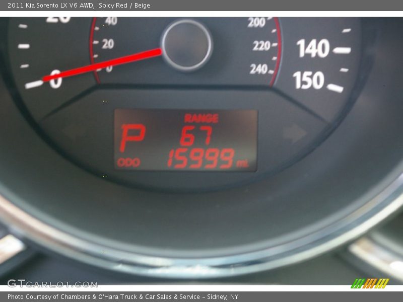 Spicy Red / Beige 2011 Kia Sorento LX V6 AWD