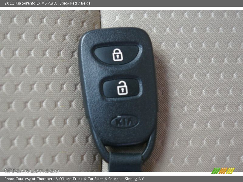 Spicy Red / Beige 2011 Kia Sorento LX V6 AWD