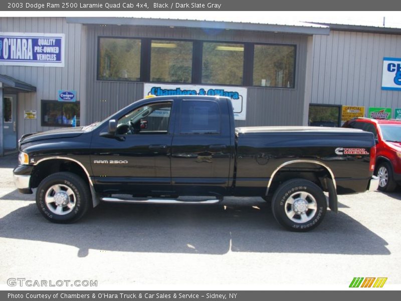 Black / Dark Slate Gray 2003 Dodge Ram 2500 Laramie Quad Cab 4x4