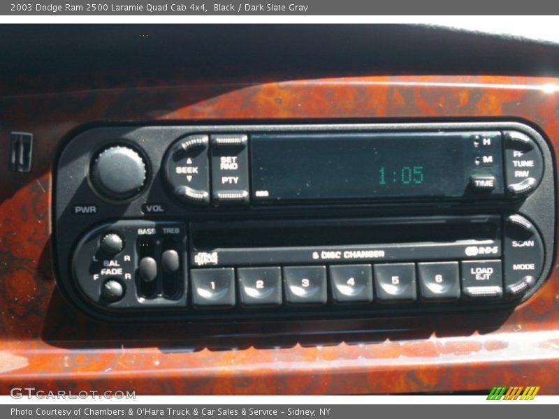 Black / Dark Slate Gray 2003 Dodge Ram 2500 Laramie Quad Cab 4x4