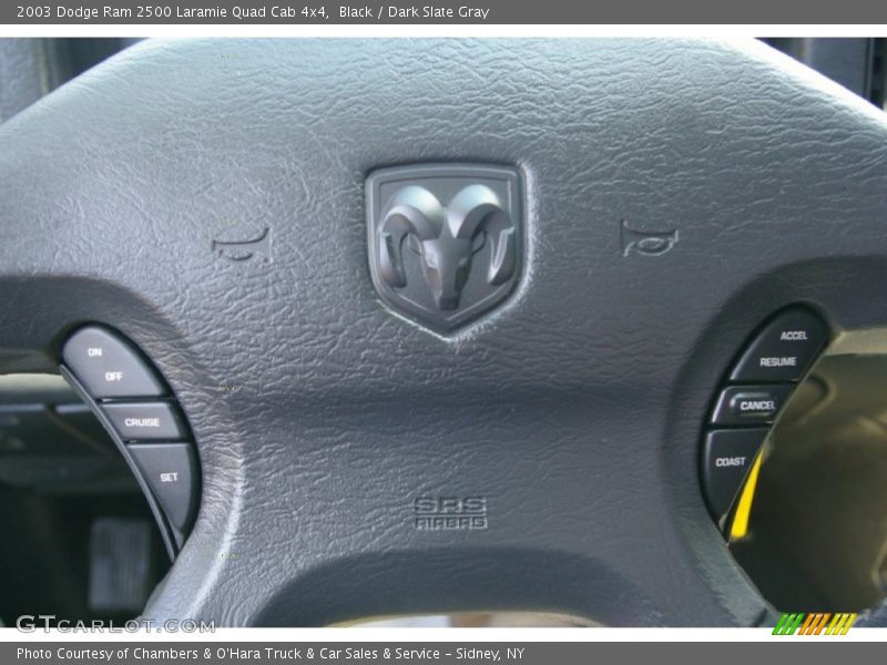 Black / Dark Slate Gray 2003 Dodge Ram 2500 Laramie Quad Cab 4x4
