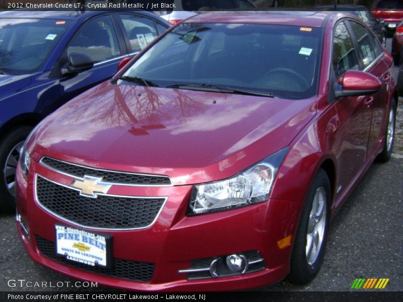 Crystal Red Metallic / Jet Black 2012 Chevrolet Cruze LT