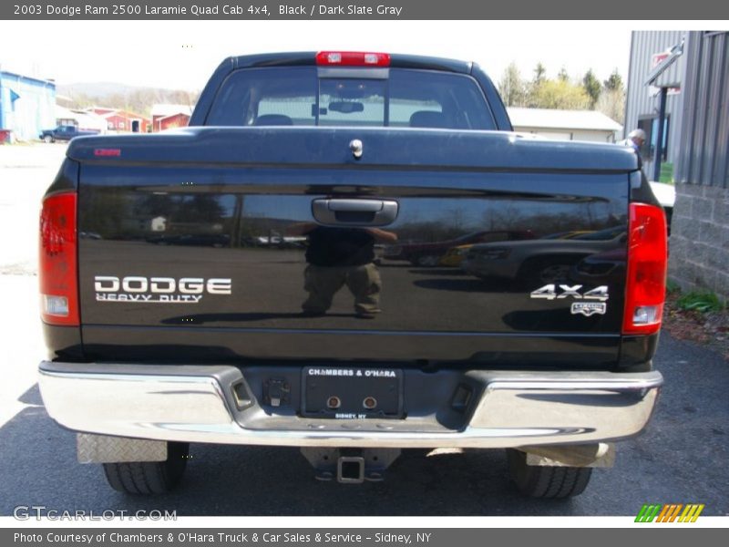 Black / Dark Slate Gray 2003 Dodge Ram 2500 Laramie Quad Cab 4x4