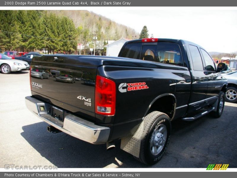 Black / Dark Slate Gray 2003 Dodge Ram 2500 Laramie Quad Cab 4x4