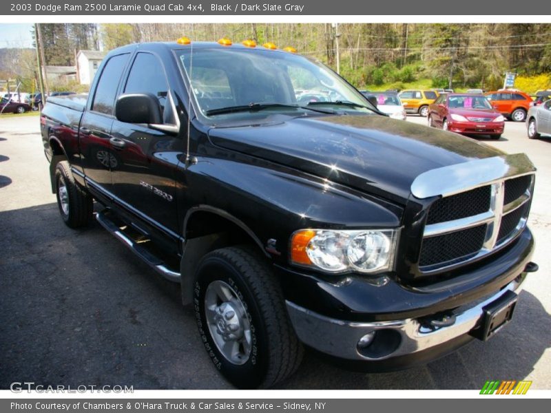 Black / Dark Slate Gray 2003 Dodge Ram 2500 Laramie Quad Cab 4x4