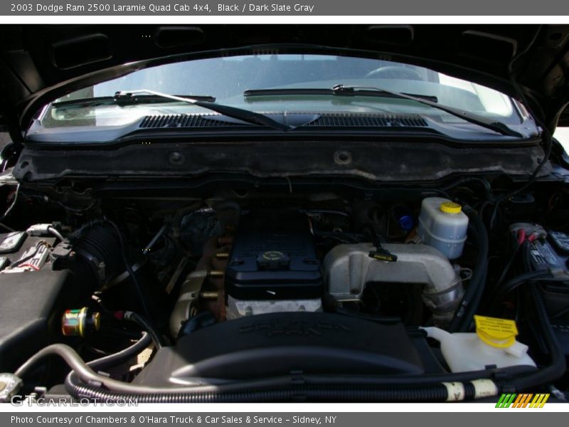 Black / Dark Slate Gray 2003 Dodge Ram 2500 Laramie Quad Cab 4x4