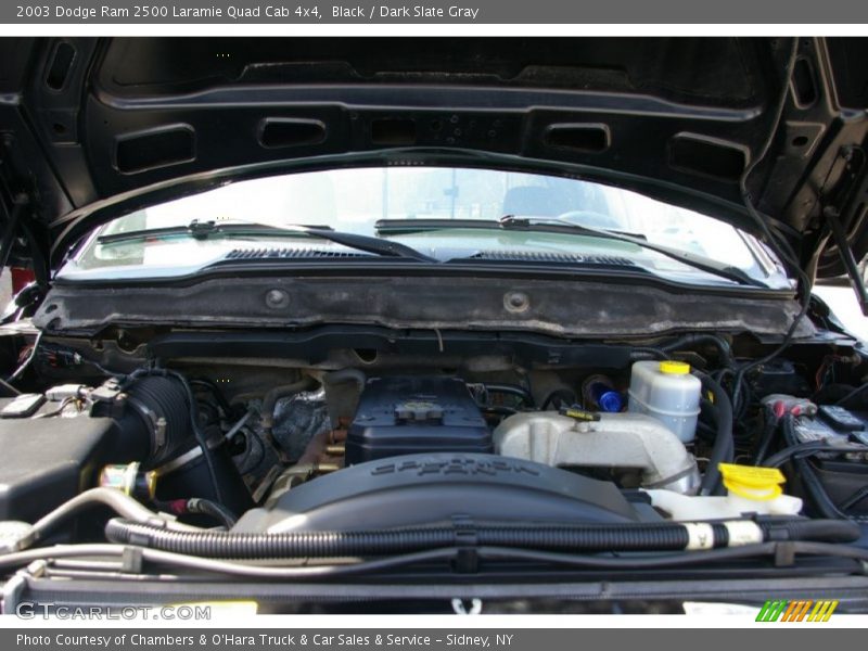 Black / Dark Slate Gray 2003 Dodge Ram 2500 Laramie Quad Cab 4x4