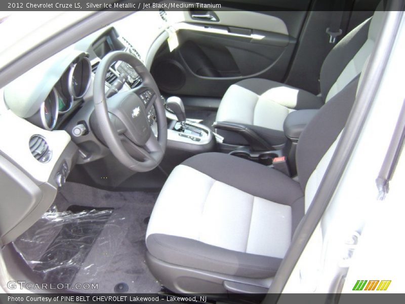 Silver Ice Metallic / Jet Black/Medium Titanium 2012 Chevrolet Cruze LS