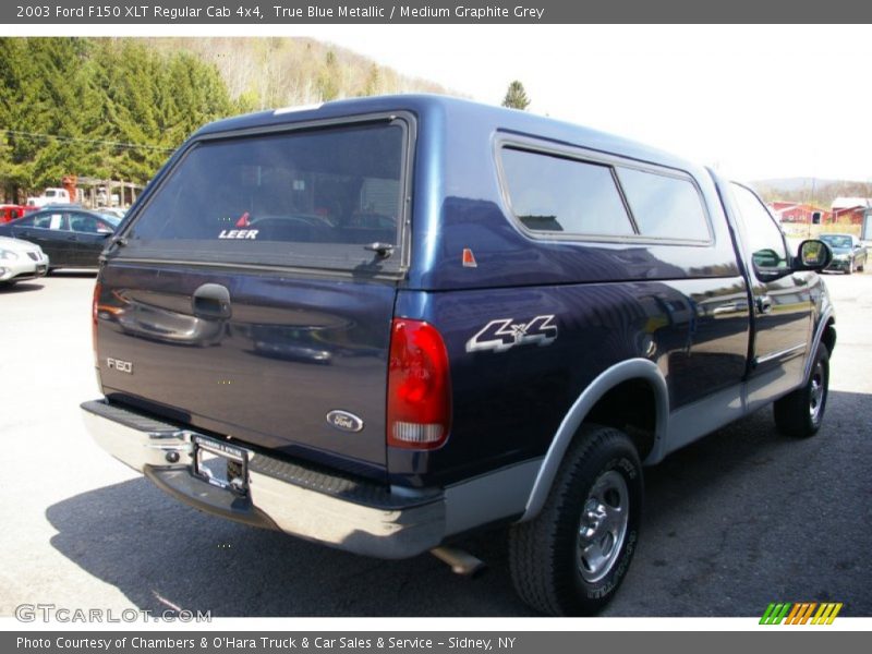 True Blue Metallic / Medium Graphite Grey 2003 Ford F150 XLT Regular Cab 4x4