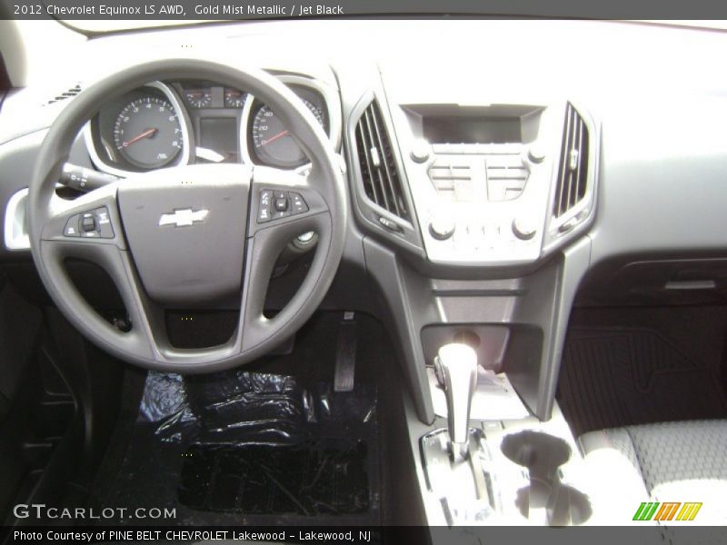 Gold Mist Metallic / Jet Black 2012 Chevrolet Equinox LS AWD
