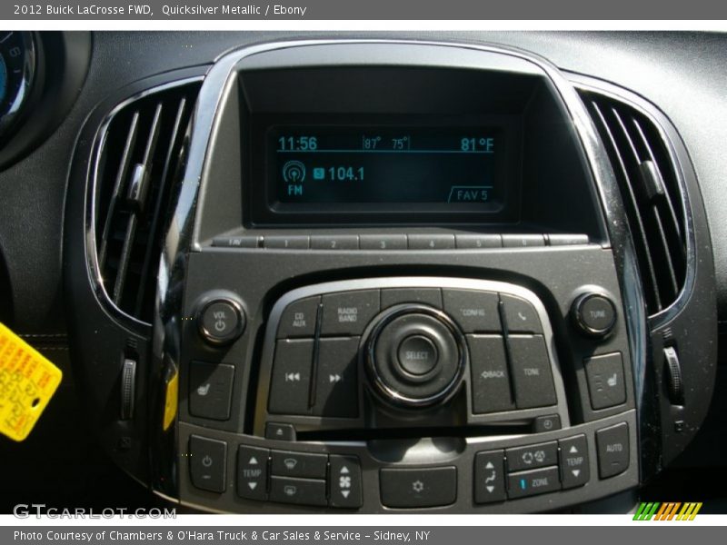 Quicksilver Metallic / Ebony 2012 Buick LaCrosse FWD