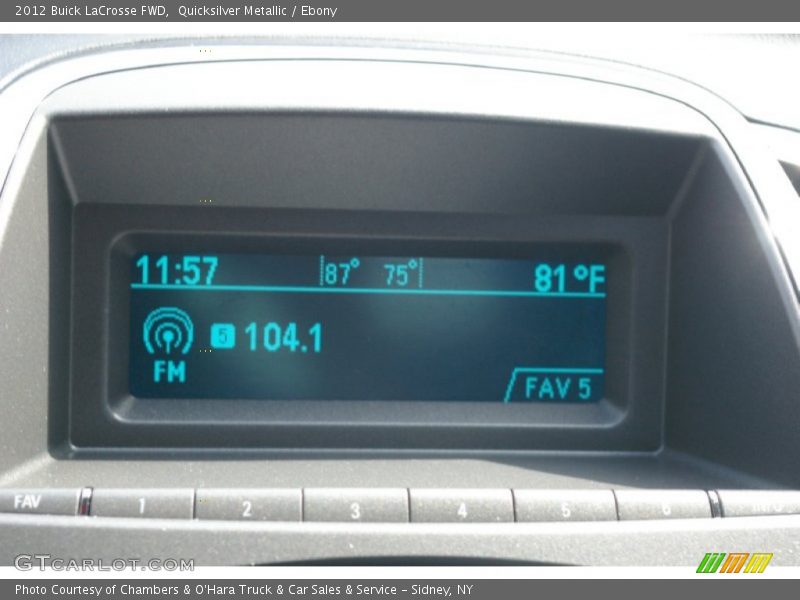 Quicksilver Metallic / Ebony 2012 Buick LaCrosse FWD