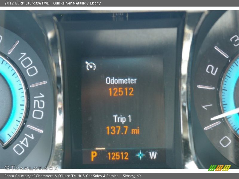 Quicksilver Metallic / Ebony 2012 Buick LaCrosse FWD