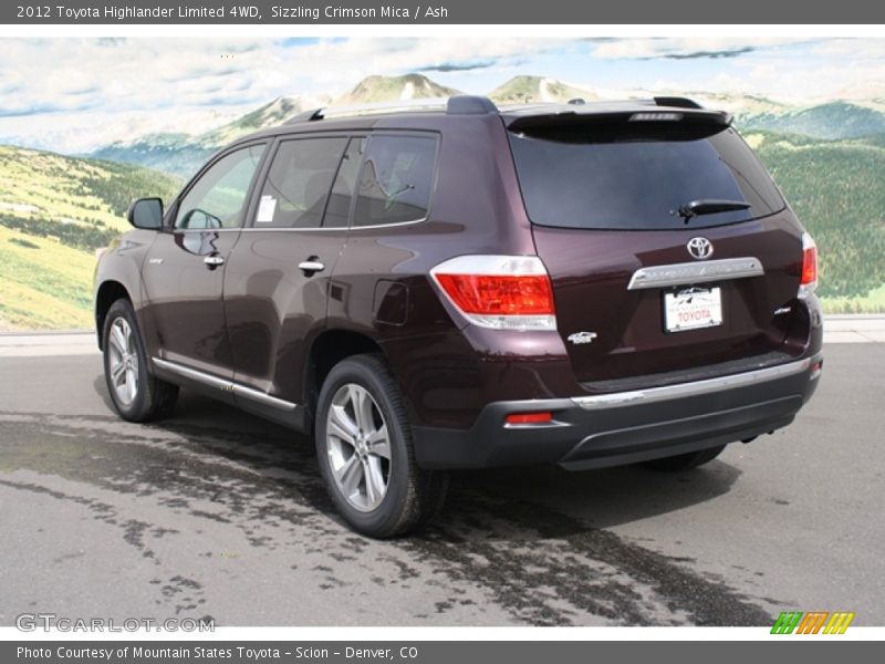 Sizzling Crimson Mica / Ash 2012 Toyota Highlander Limited 4WD