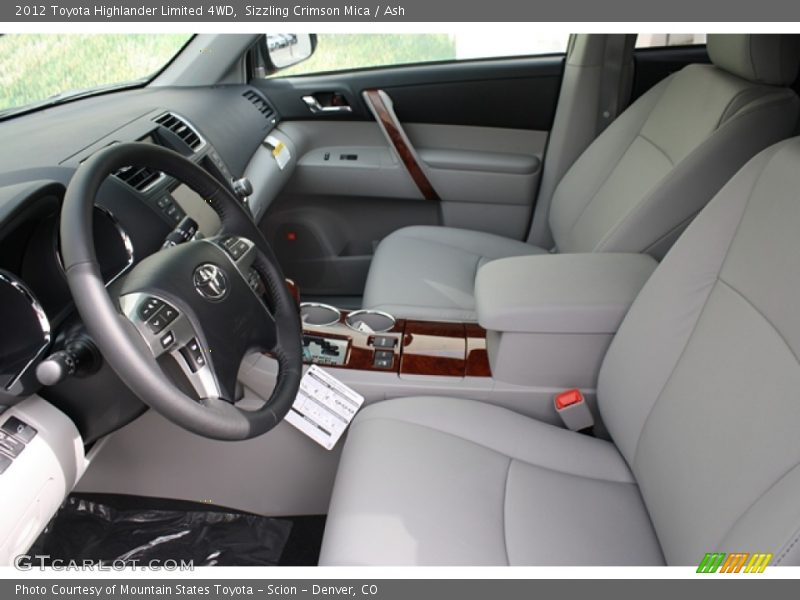 Sizzling Crimson Mica / Ash 2012 Toyota Highlander Limited 4WD