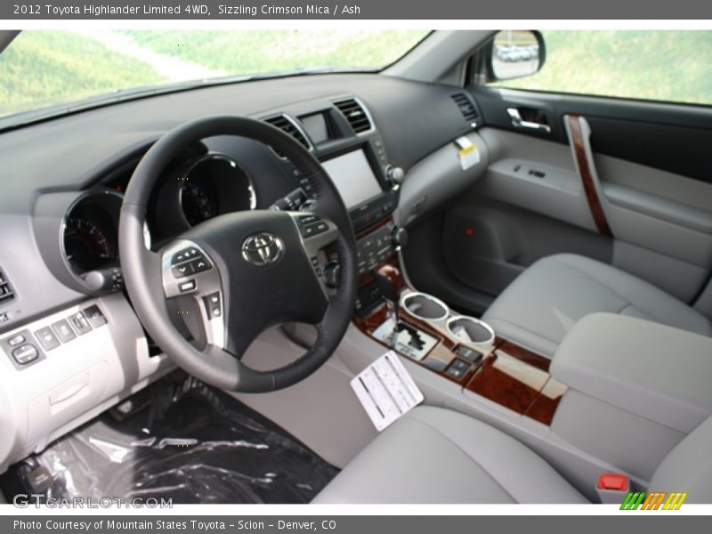 Sizzling Crimson Mica / Ash 2012 Toyota Highlander Limited 4WD