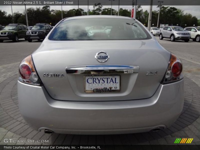 Brilliant Silver / Frost 2012 Nissan Altima 2.5 S