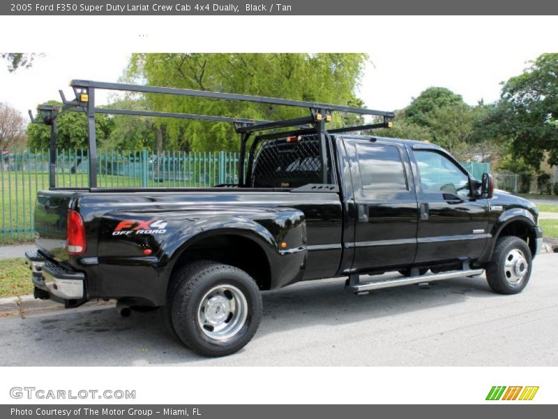 Black / Tan 2005 Ford F350 Super Duty Lariat Crew Cab 4x4 Dually