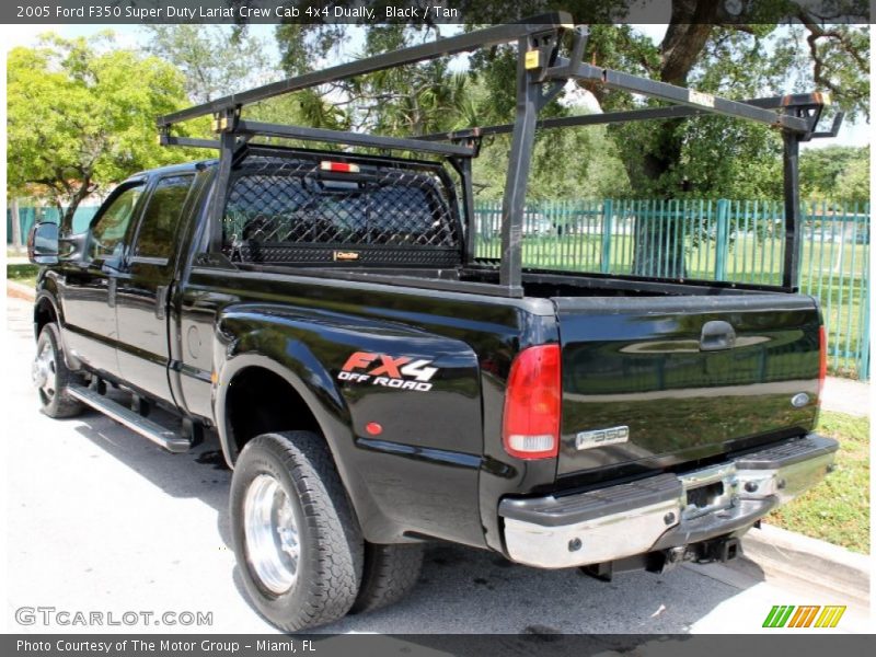 Black / Tan 2005 Ford F350 Super Duty Lariat Crew Cab 4x4 Dually