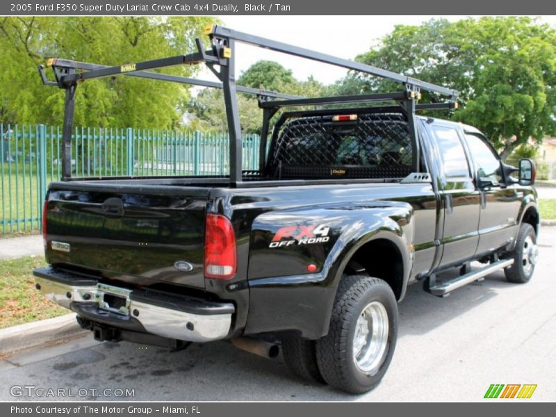 Black / Tan 2005 Ford F350 Super Duty Lariat Crew Cab 4x4 Dually