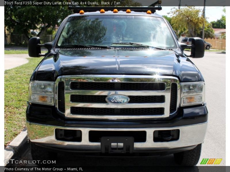 Black / Tan 2005 Ford F350 Super Duty Lariat Crew Cab 4x4 Dually