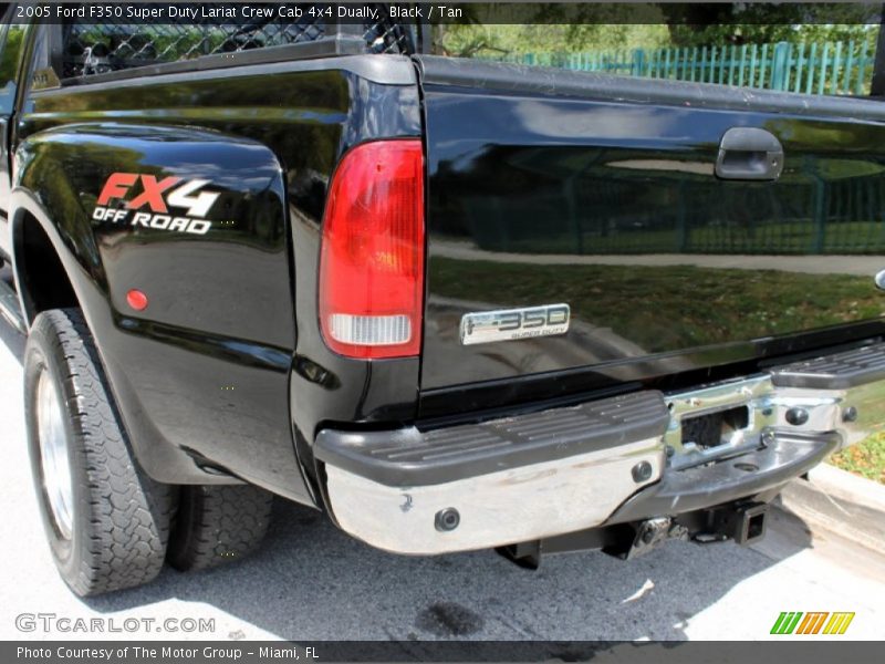 Black / Tan 2005 Ford F350 Super Duty Lariat Crew Cab 4x4 Dually