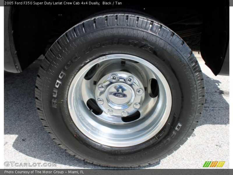 Black / Tan 2005 Ford F350 Super Duty Lariat Crew Cab 4x4 Dually