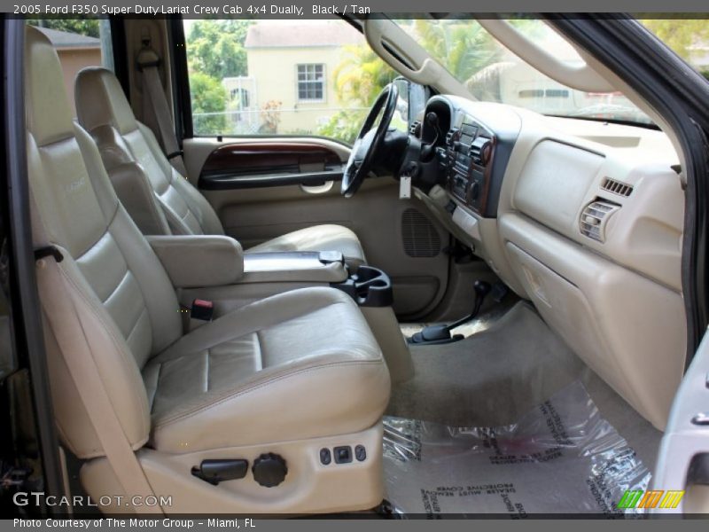 Black / Tan 2005 Ford F350 Super Duty Lariat Crew Cab 4x4 Dually