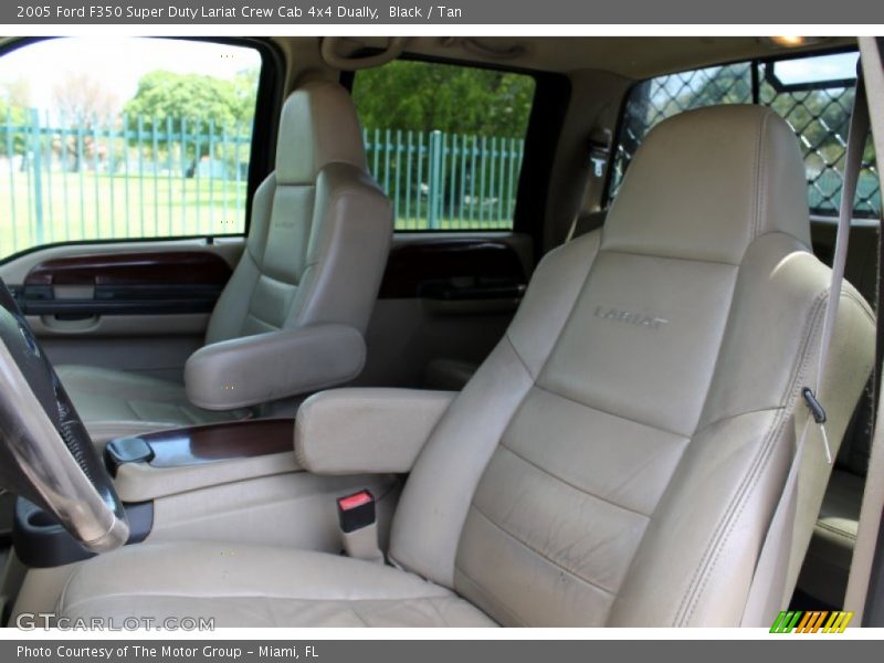 Black / Tan 2005 Ford F350 Super Duty Lariat Crew Cab 4x4 Dually