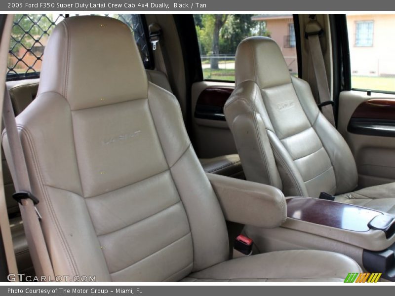 Black / Tan 2005 Ford F350 Super Duty Lariat Crew Cab 4x4 Dually