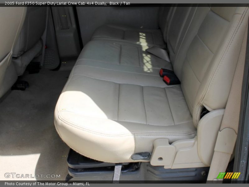 Black / Tan 2005 Ford F350 Super Duty Lariat Crew Cab 4x4 Dually