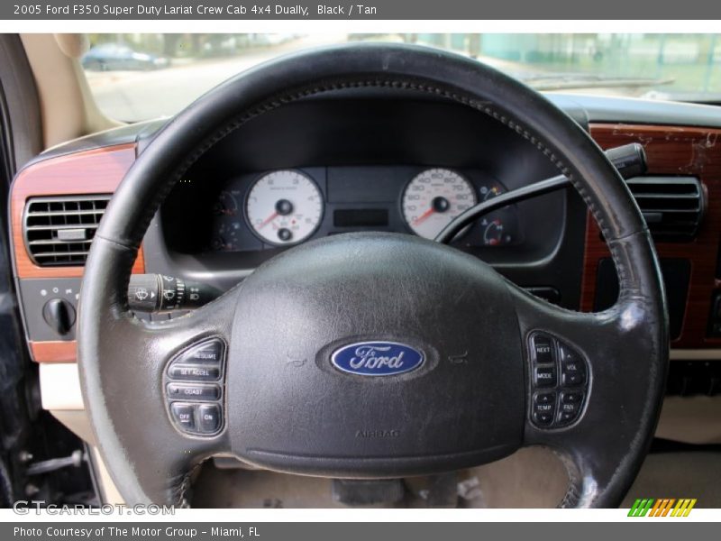 Black / Tan 2005 Ford F350 Super Duty Lariat Crew Cab 4x4 Dually