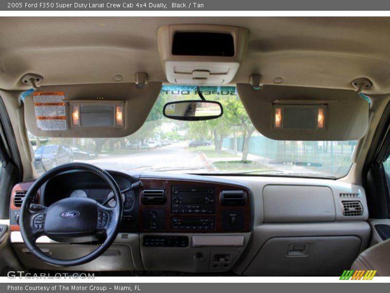 Black / Tan 2005 Ford F350 Super Duty Lariat Crew Cab 4x4 Dually