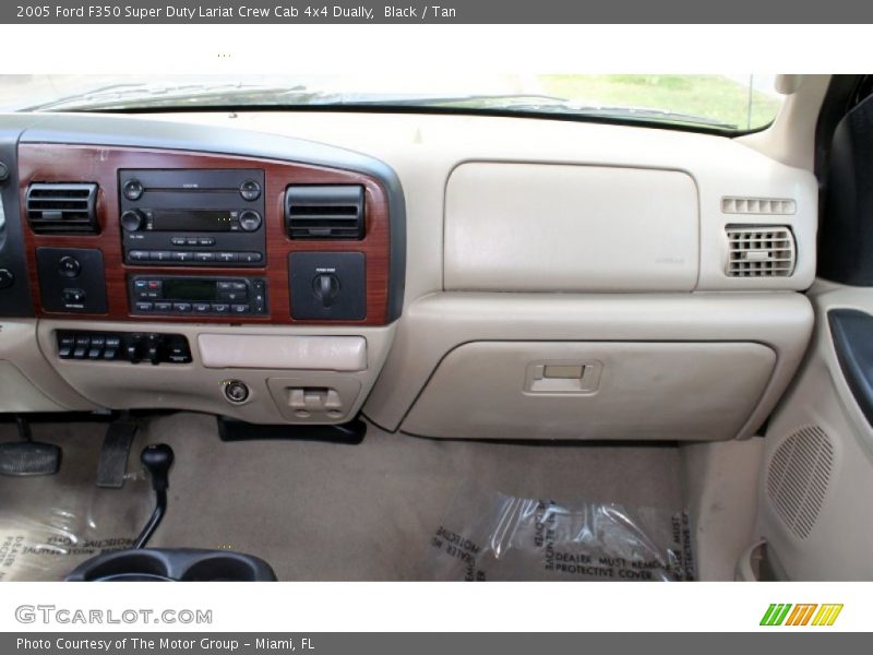 Black / Tan 2005 Ford F350 Super Duty Lariat Crew Cab 4x4 Dually
