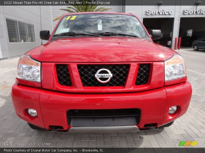 Red Alert / Pro 4X Charcoal 2012 Nissan Titan Pro-4X Crew Cab 4x4