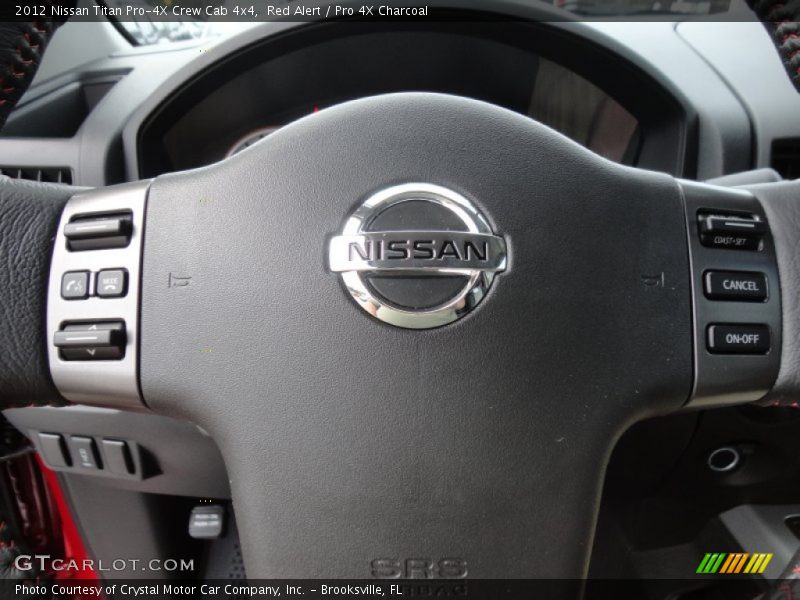  2012 Titan Pro-4X Crew Cab 4x4 Steering Wheel