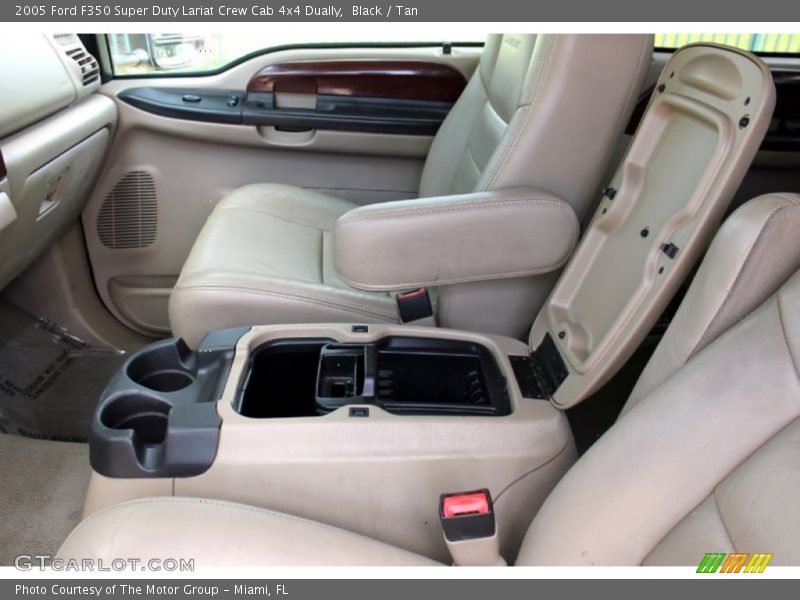 Black / Tan 2005 Ford F350 Super Duty Lariat Crew Cab 4x4 Dually
