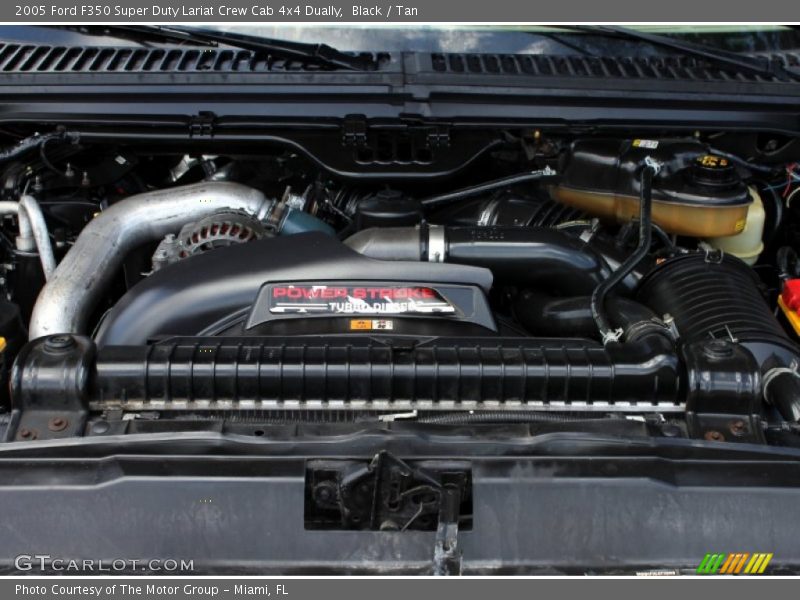 Black / Tan 2005 Ford F350 Super Duty Lariat Crew Cab 4x4 Dually