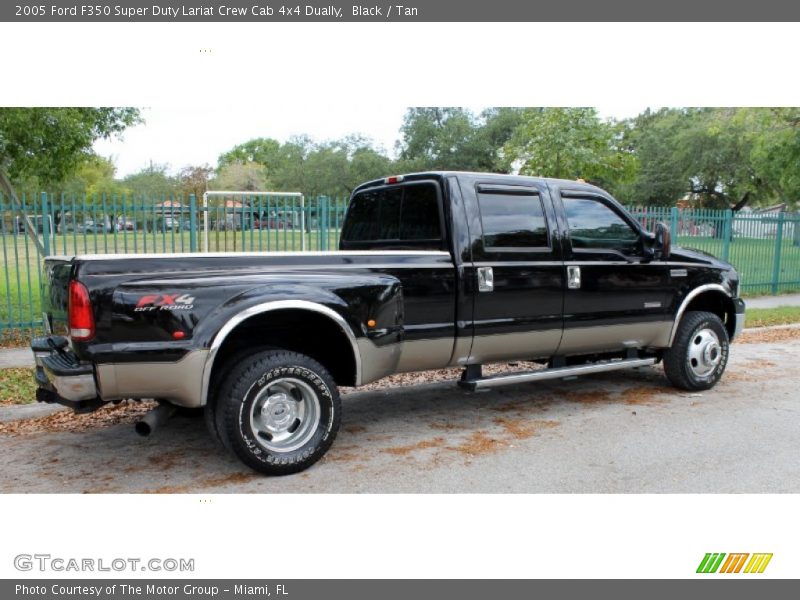 Black / Tan 2005 Ford F350 Super Duty Lariat Crew Cab 4x4 Dually
