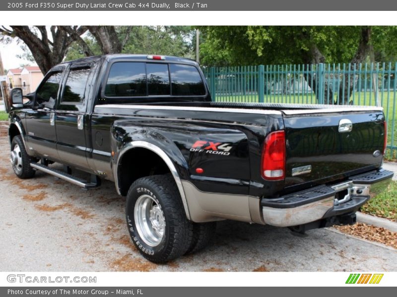 Black / Tan 2005 Ford F350 Super Duty Lariat Crew Cab 4x4 Dually