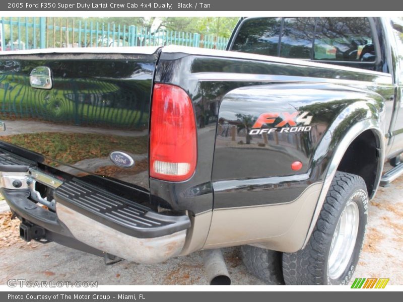 Black / Tan 2005 Ford F350 Super Duty Lariat Crew Cab 4x4 Dually