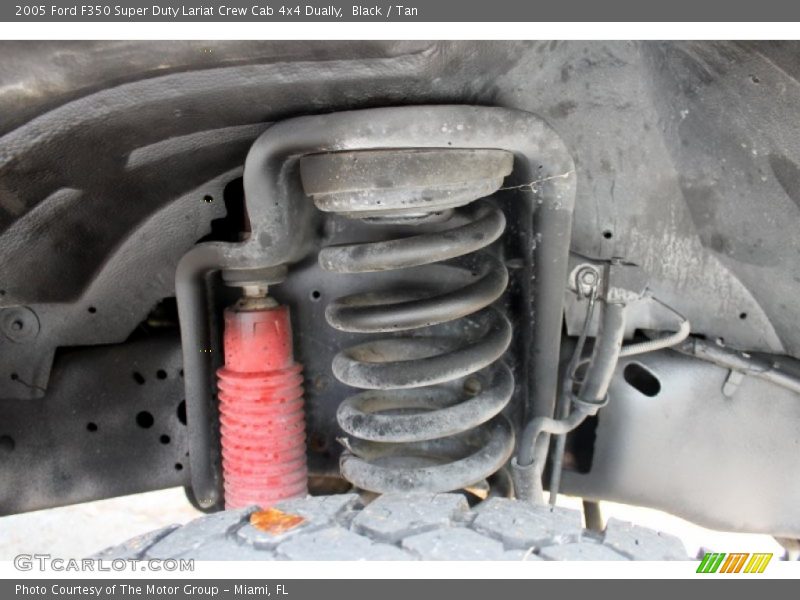 Black / Tan 2005 Ford F350 Super Duty Lariat Crew Cab 4x4 Dually