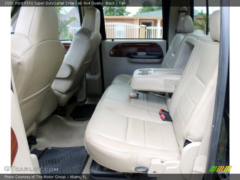 Black / Tan 2005 Ford F350 Super Duty Lariat Crew Cab 4x4 Dually