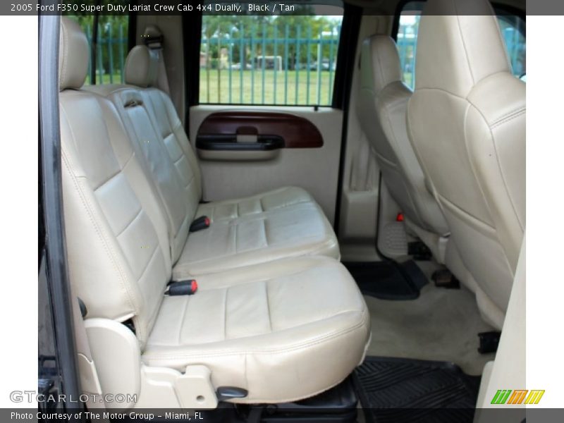 Black / Tan 2005 Ford F350 Super Duty Lariat Crew Cab 4x4 Dually