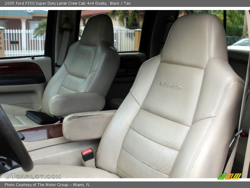 Black / Tan 2005 Ford F350 Super Duty Lariat Crew Cab 4x4 Dually