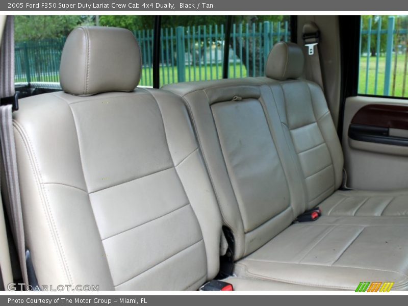 Black / Tan 2005 Ford F350 Super Duty Lariat Crew Cab 4x4 Dually