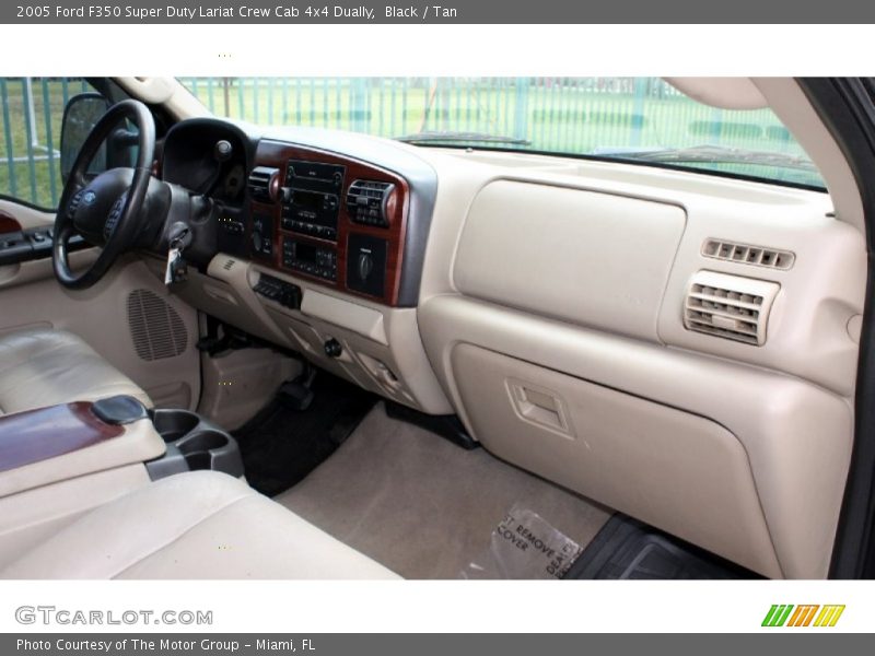 Black / Tan 2005 Ford F350 Super Duty Lariat Crew Cab 4x4 Dually